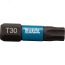 Насадка бита Impact Black T30, 25 мм, C-form, 2 шт. Makita B-63694