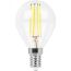 Лампа светодиодная LED 9вт Е14 теплый шар FILAMENT FERON LB-509