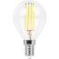 Лампа светодиодная LED 9вт Е14 теплый шар FILAMENT FERON LB-509
