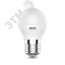 Лампа светодиодная LED 6 Вт 450 лм 4100К AC180-240В E27 шар P45 нейтральный  Elementary Gauss Gauss 53226