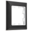 BRITE Рамка 1-местная РУ-1-Бр хром/черный IEK