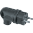 Вилка Navigator 61 367 NCA-PLR01-16A-E-IP44-BL угловая с заземлением каучук черная Navigator Group 61367