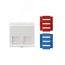 Вставка угловая 45x45 для 2х модулей Кeystone Jack Hyperline SIP3A-2K-M45-45