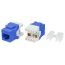 Вставка Keystone Jack RJ-45(8P8C) категория 5e синяя Hyperline KJ8-8P8C-C5e-180-BL