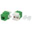 Вставка Keystone Jack RJ-45(8P8C) категория 5e зеленая Hyperline KJ8-8P8C-C5e-180-GN