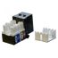 Вставка Keystone Jack RJ-45(8P8C) категория 5e черная Hyperline KJ9-8P8C-C5e-90-BK