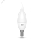 Лампа светодиодная LED 5.5 Вт 400 лм 3000К AC180-240В E14 свеча теплая  Basic Gauss Gauss 1034116