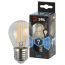 Лампа светодиодная филаментная F-LED P45-7W-840-E27 (филамент, шар, 7Вт, нейтр, E27 (10/100/3000) ЭРА Б0027949