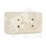 Олимп Розетка двойная без заземления бежевая наружная Универсал Б-О0102