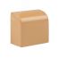 Заглушка (40х25) (4 шт) Plast под светлое дерево EKF ecl-40-25x4
