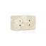 Олимп Розетка двойная без заземления бежевая наружная Универсал Б-О0102
