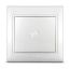 Севиль Выключатель одноклавишный белый Универсал С0021