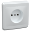 VEGA Розетка 1-местная без заземления без защитных шторок 10А РС10-2-ВБ белый IEK