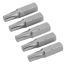 Набор вставок (бит) торцевых 1/4'', Torx, T25, 25 мм, 5 предметов Tolsen TT20277