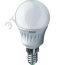 Лампа светодиодная LED 5вт E14 белая шар Navigator Group 94478