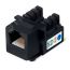 Вставка Keystone Jack, RJ-12(6P6C), угол 90 градусов, 110 IDC, черная Cabeus KJ-RJ12-90-BK