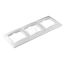 Рамка 3 поста Севиль горизонтальная белая Универсал C0045