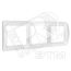 Рамка 3 поста Валери горизонтальная белая Универсал ВР003Г