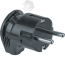 Вилка Navigator 61 363 NCA-PL04-16A-E-BL угловая с заземлением черная Navigator Group 61363