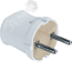 Вилка Navigator 61 358 NCA-PL01-6A-X-WH прямая без заземления белая Navigator Group 61358