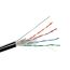 Витая пара FTP 4 пары AWG 24 категория 5е экран внешняя Cu Premium с тросом SkyNet FTP 4x2x0,51 5е out/CuТр.