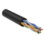 ITK Витая пара U/UTP кат.5E 4х2х24AWG solid LDPE 1м черный (100м/бухта)