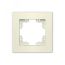 Рамка одноместная горизонтальная серия Афина слоновая кость (ivory) (еврослот) Универсал A0053-I