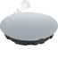 Коробка NSS-DB-SW-93-15-BL распаячная скрытого монтажа для твердых стен с крышкой черная d93х15 Navigator Group 93766