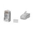 Коннектор RJ-45 под витую пару, категория 6, экр анированный, универсальный (для одножильного и многожильного кабеля), для проводников с толщиной по и Cabeus 8P8C-SH-C6-TWP