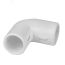 Угол 90 соединительный для трубы 16мм (5шт) белый Plast EKF ug-t-16w-r