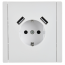 FORTE&PIANO Розетка 1-местная с заземлением с защитными шторками винтовое крепление 16А USB A+A 3,1А FP245 белый IEK
