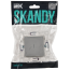 SKANDY Выключатель 1-клавишный с индикацией 10А SK-V07S серебряный IEK