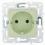 SKANDY Розетка с заземлением с защитными шторками 16А безвинтовое крепление SK-R06G мятный IEK