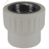 Муфта переходная с внутренней резьбой 20 x 1/2 (150/30)  СЕРАЯ VALFEX 10129020Г