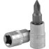 Насадка торцевая 1/4''DR с вставкой-битой крестовой, РН1 Ombra 055663