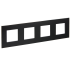 SKANDY Рамка 4-местная SK-F34Bl металл черный IEK