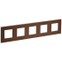 SKANDY Рамка 5-местная SK-F35Br металл шоколад IEK