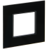 SKANDY Рамка 1-местная SK-F21Bl стекло черный IEK