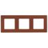 ETIKA Рамка 3-местная какао