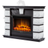 Портал для камина Excalibur 25 из камня белый песчаник и шпон венге Firelight Excalibur 25