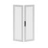 Дверь перфорированная двухстворчатая для IT-CQE 1600 x 800 RAL7035