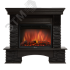 Портал для камина Pietra Nuovo 25 из камня черный сланец и шпон венге Firelight Pietra Nuovo 25 BW