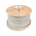 Кабель витая пара STP-4P-Cat.6a-SOLID-IN-PVC экранированная STP (U/FTP), категория 6a (10GBE), 4 пары, (23 AWG), одножильный (solid), каждая пара в эк Cabeus STP-4P-Cat.6a-SOLID-IN-PVC