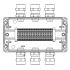 Взрывозащищенная клеммная коробка из алюминия TBE-A-14-(20xCBC.4)-3xANSBMB(A)-3xANSBMB(C)1Ex e IIC Т5 Gb / Ex tb IIIC T95°C Db IP66