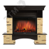 Портал для камина Pietra Nuovo 25 из камня натуральный сланец и темный дуб Firelight Pietra New 25 SDO