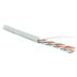 Витая пара UTP U/UTP категория 5e 4 пары 24 AWG одножильный LSZH серый (305м) Hyperline 42045