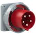 Вилка встраиваемая 125А/400V/3P+N+E/IP67 PCE 645-6