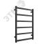 Полотенцесушитель электрический из квадратного профиля J plaza neo 80/50 с диммером цвет чёрный матовый ДВИН 4656759179083