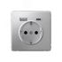 ARTGALLERY розетка 16А с 2 USB A+C, 5В/2,4А/3,0А, 2х5В/1,5А, механизм, алюминий SE (Systeme) GAL000332