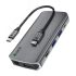 Док-станция 10 в 1, Type C на HDMI, VGA, RJ45, USB 3.0, Card Reader, PD, аудио Greenconnect GCR-VHUSDA45